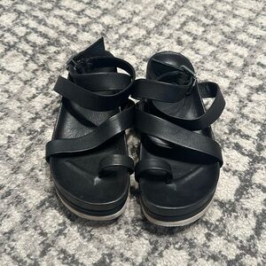 JSlides Ankle Wrap Sandals
